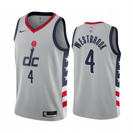 NBA Mænd Trøje Washington Wizards Russell Westbrook 4 2020-21 City Edition Swingman